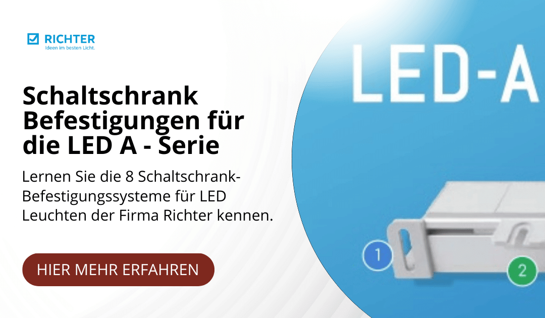 LED-A Serie | Befestigungen für Schaltschrankleuchten