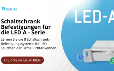 LED-A Serie | Befestigungen für Schaltschrankleuchten